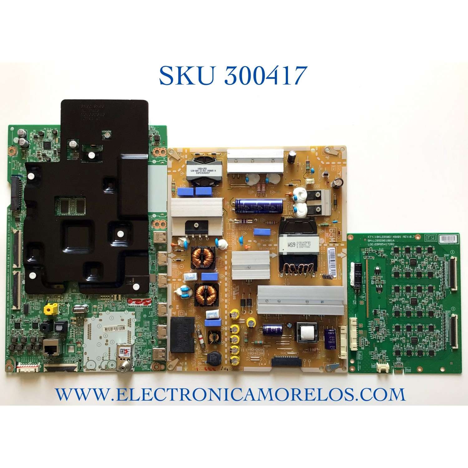KIT DE TARJETAS PARA TV LG SMART TV / MAIN EBT66120201 / EAX68766003 / LED DRIVER EBR85417202 / LC65D961001A / LC65931010A / 18KLE650D-48A01 / FUENTE EAY64708651 EAX67742501 / LGP65M-18SP / PANEL HC650DQB-SLUA5 / MODELO 65SM9000PUA / 65SM9000PUA.BUSYLJR